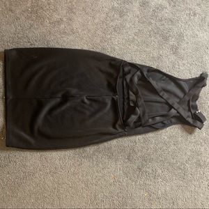 Fashionnova Crisscrossed back halter dress